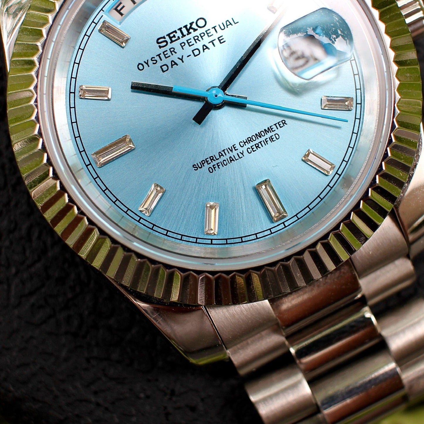 DayDate Ice Blue Mod (Diamond Indices)