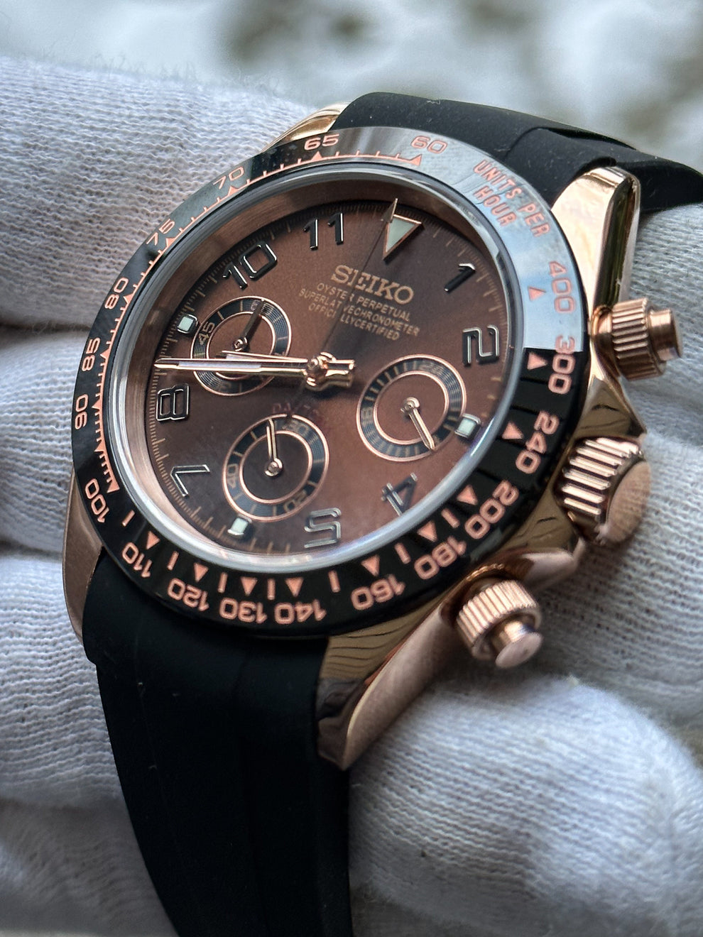 Daytona Black Rose Brown Mod (Numbered Dial)