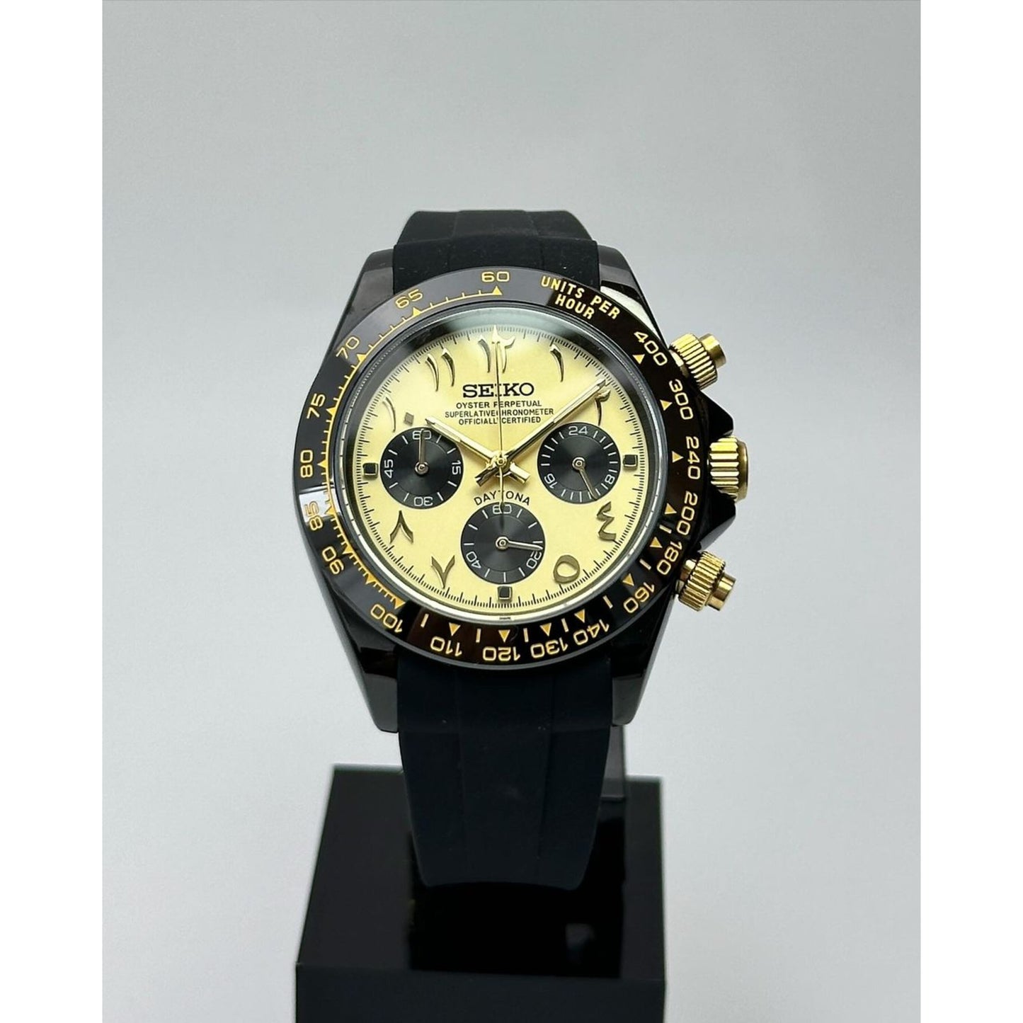 Daytona Arabic Yellow Mod (Rubber Strap)