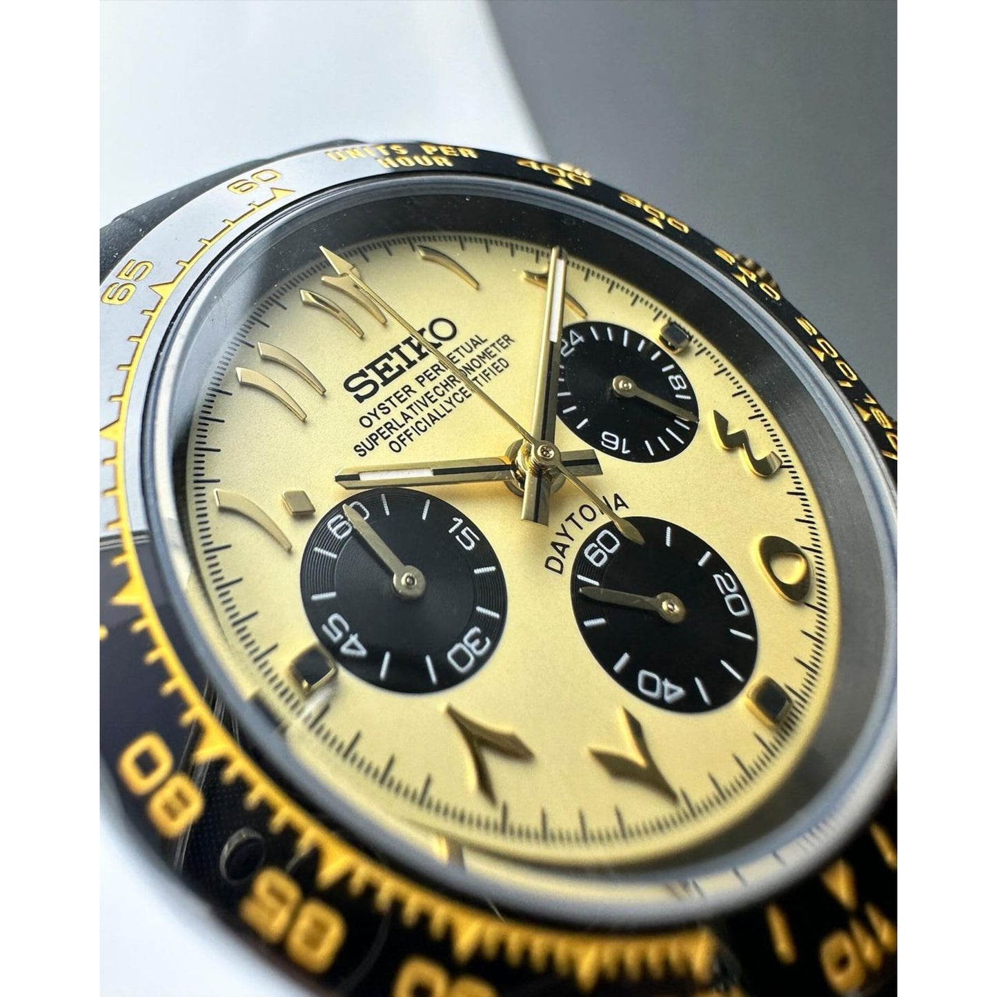 Daytona Arabic Yellow Mod (Rubber Strap)