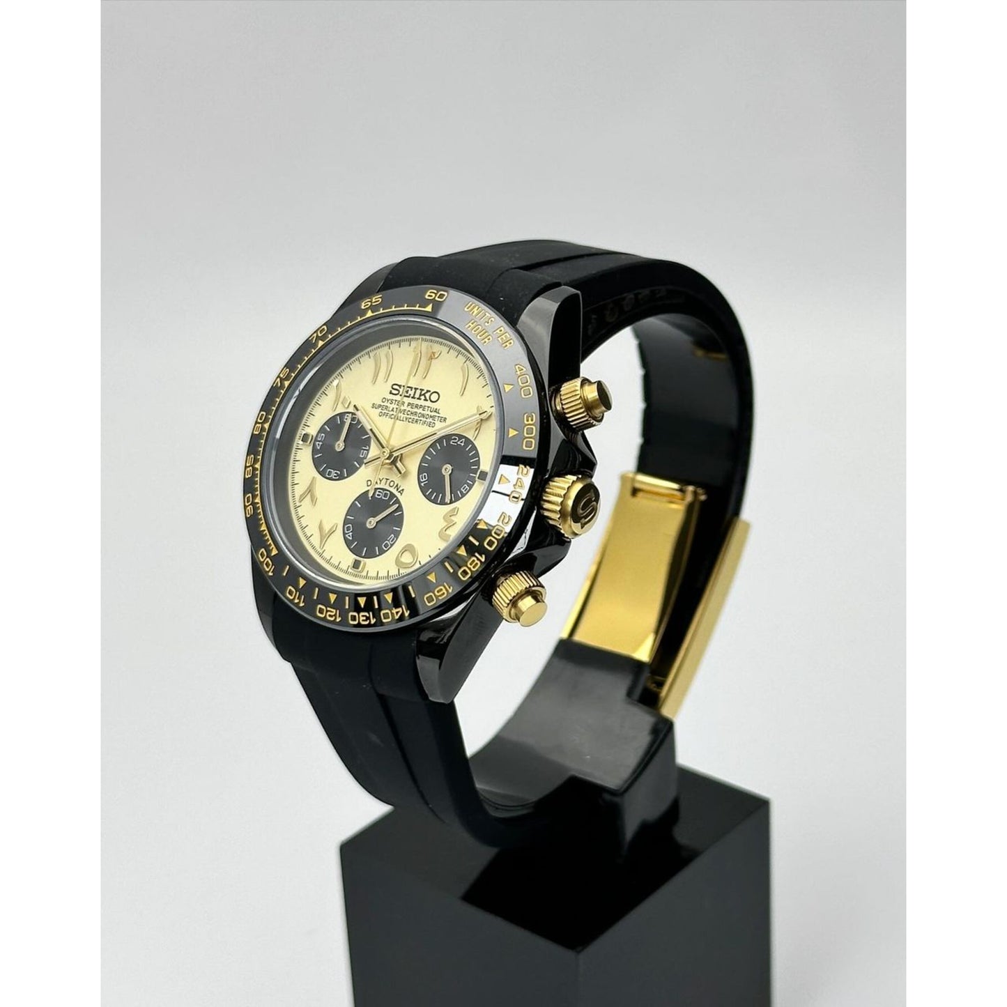Daytona Arabic Yellow Mod (Rubber Strap)