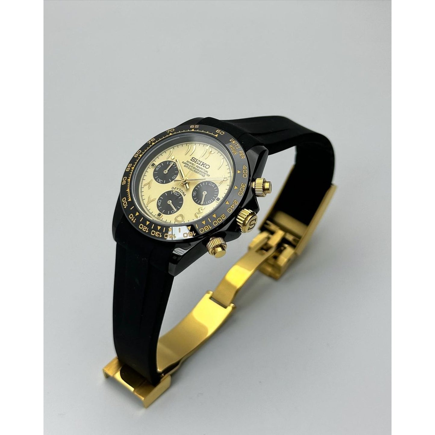 Daytona Arabic Yellow Mod (Rubber Strap)