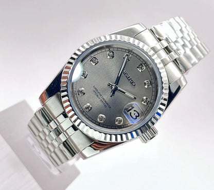 Datejust Steel Pearl Mod (Diamond Indices)