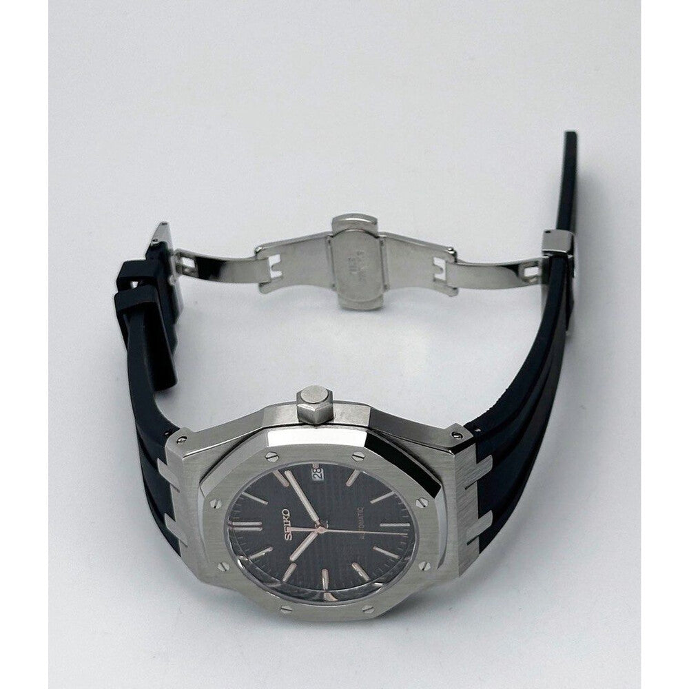 Royal Oak Steel Black Mod (Rubber Strap)