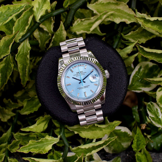 DayDate Ice Blue Mod (Diamond Indices)