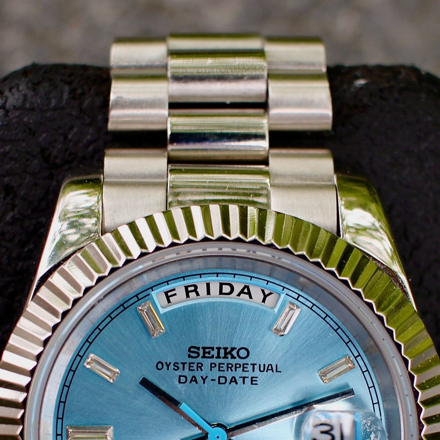 DayDate Ice Blue Mod (Diamond Indices)