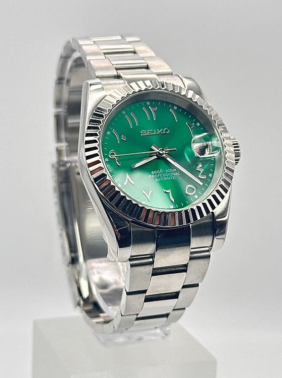 Datejust Steel Green Oyster Mod (Arabic)
