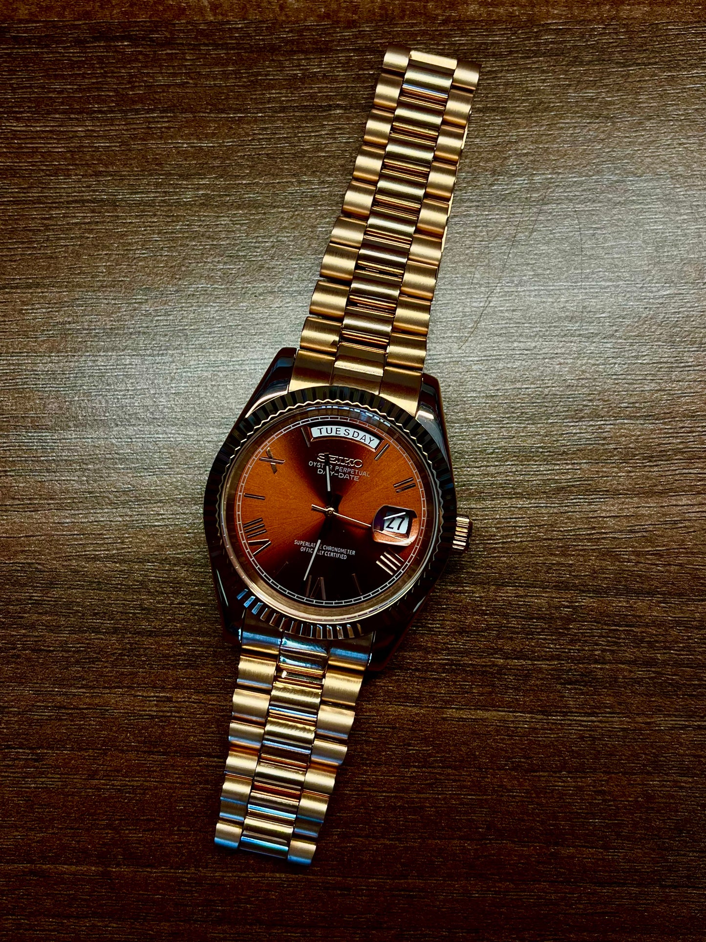 DayDate Roman Rose Chocolote Mod
