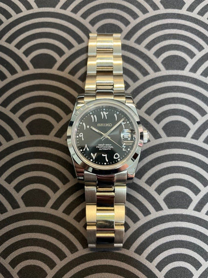 Datejust Steel Black Oyster Mod (Arabic)