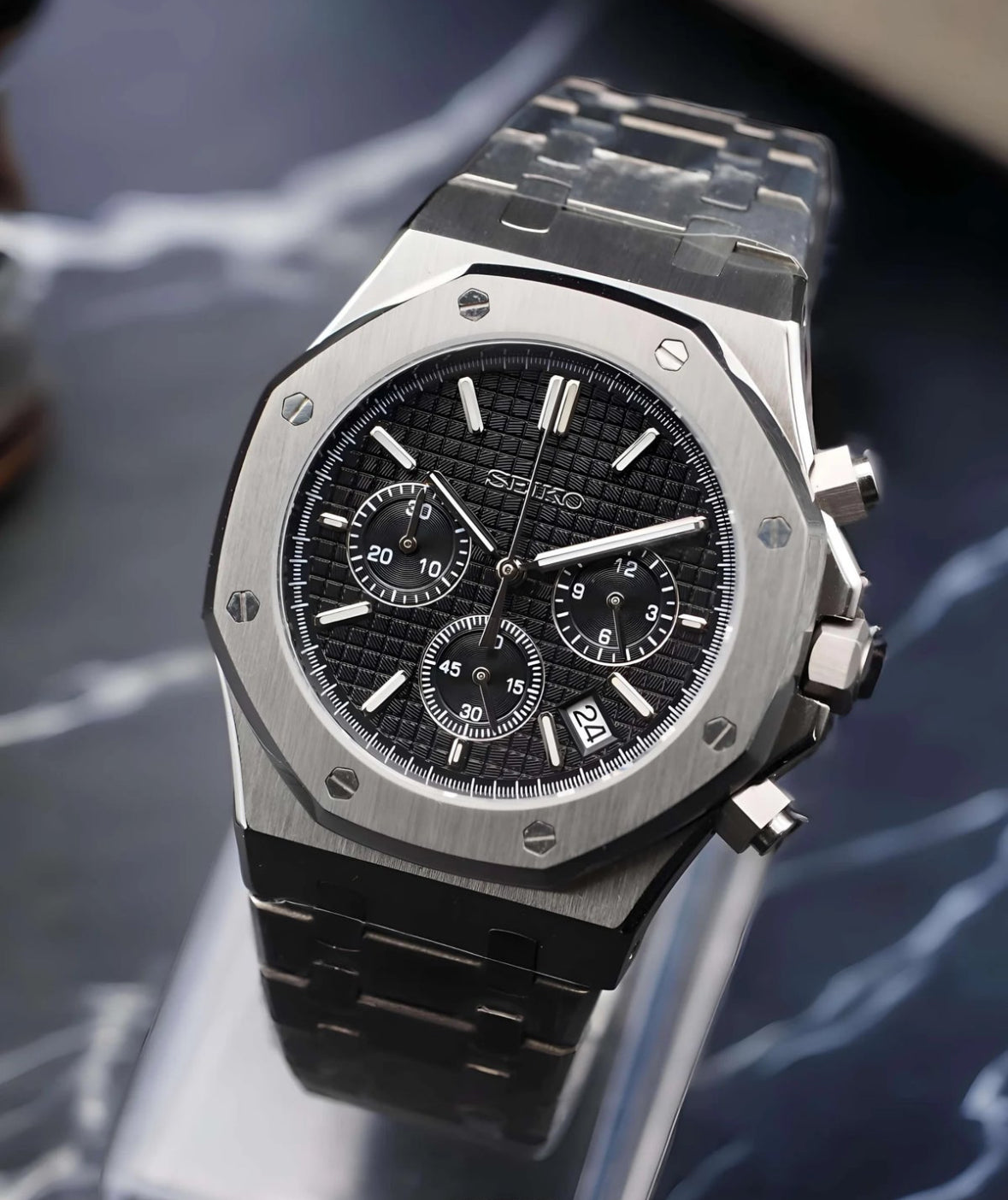 Royal Oak Steel Black Mod (Chronograph)