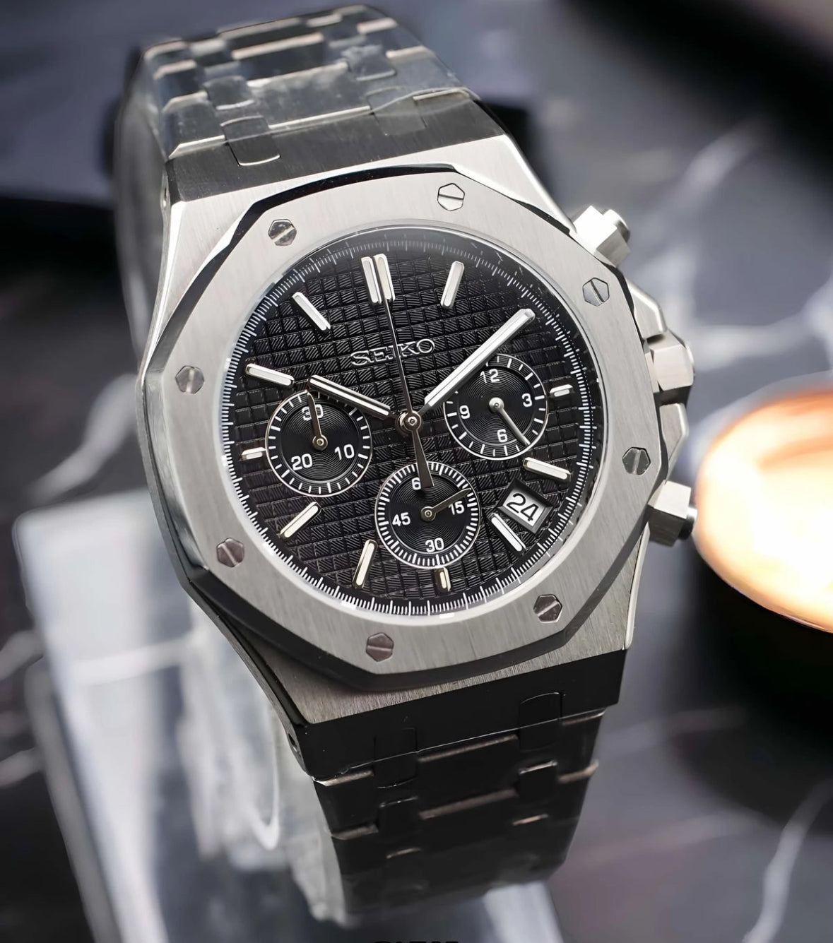 Royal Oak Steel Black Mod (Chronograph)