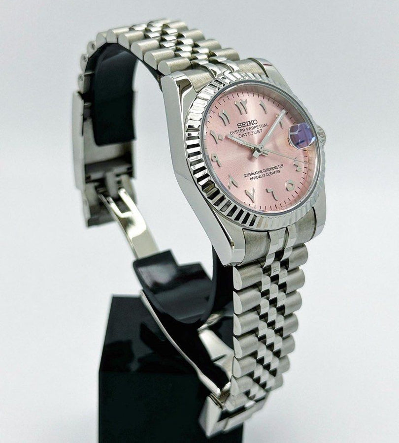 Datejust Steel Pink Mod (Arabic)