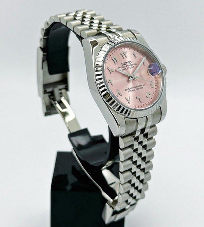 Datejust Steel Pink Mod (Arabic)