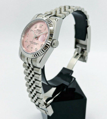 Datejust Steel Pink Mod (Arabic)