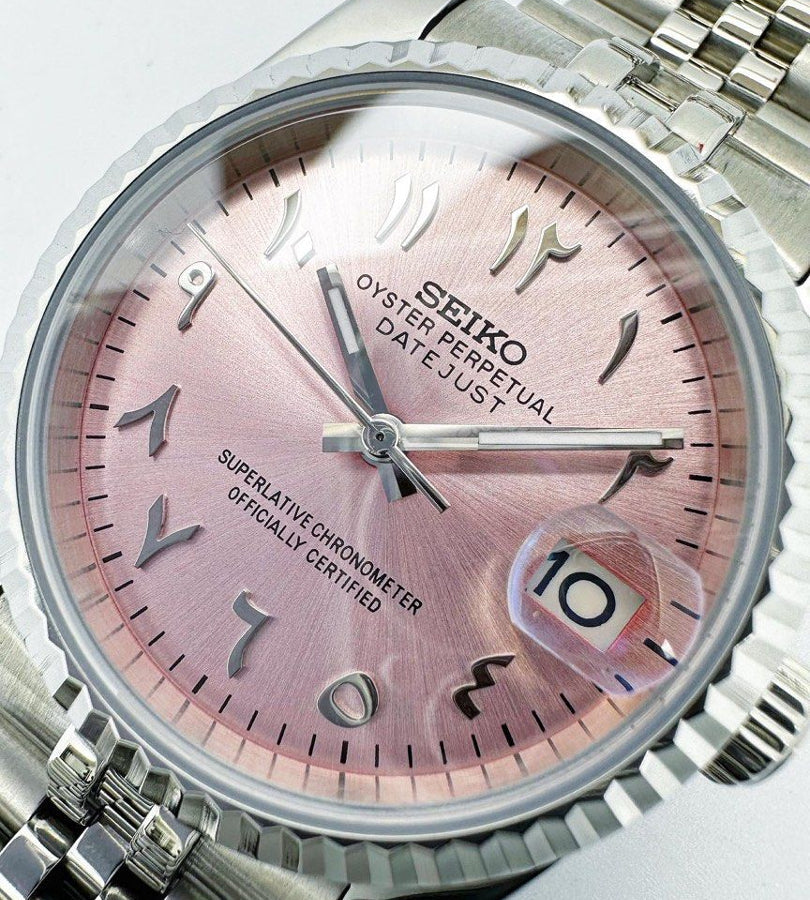 Datejust Steel Pink Mod (Arabic)