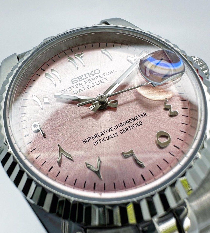Datejust Steel Pink Mod (Arabic)