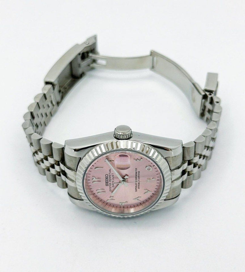 Datejust Steel Pink Mod (Arabic)
