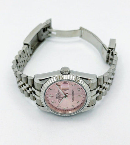 Datejust Steel Pink Mod (Arabic)