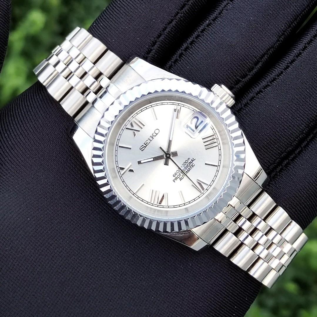 Datejust White Roman Mod