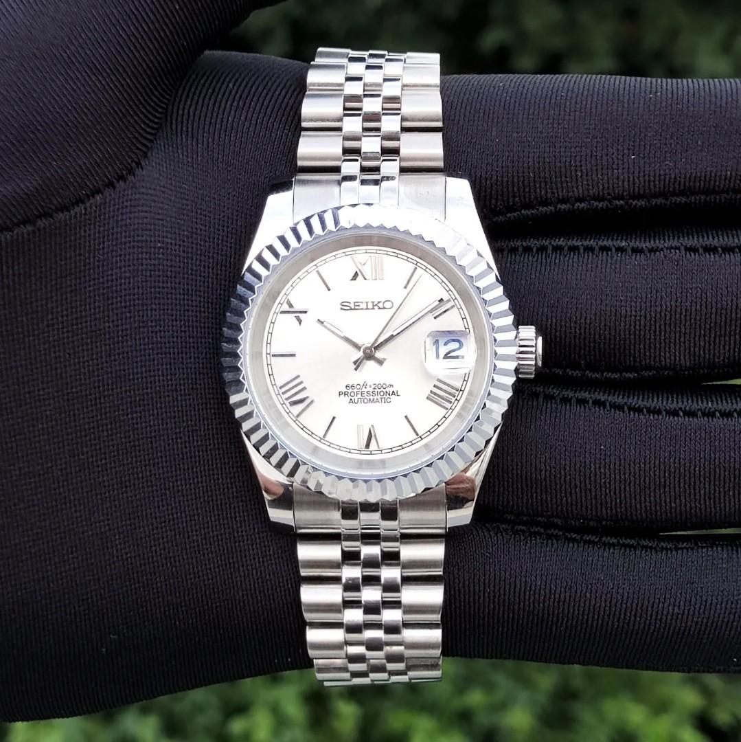 Datejust White Roman Mod