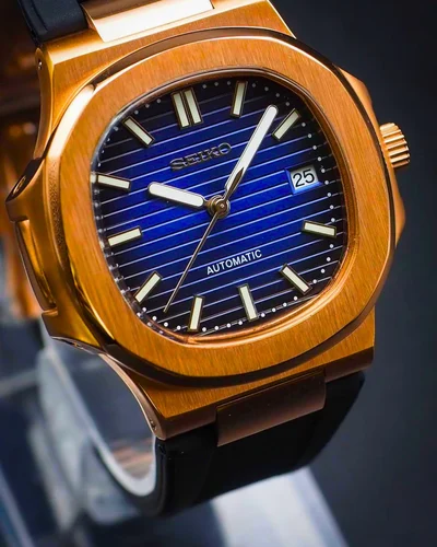 Aquanaut Black Ocean Rose Gold Mod