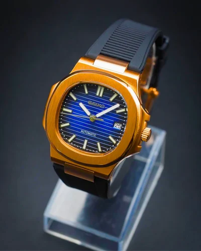 Aquanaut Black Ocean Rose Gold Mod