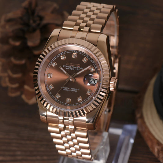 Datejust Rose Pearl Mod (Diamond Indices)